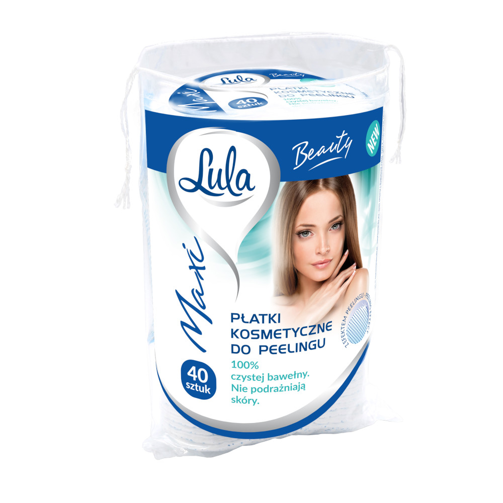 LULA BEAUTY Płatki kosmetyczne do peelingu Maxi 40 szt. (VAT 8%)